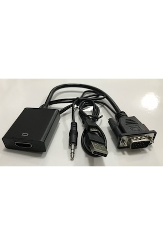 Vga To Hdmı Kablo Dönüştürücü Converter Görüntü Ve Ses Çevirici (246657738)