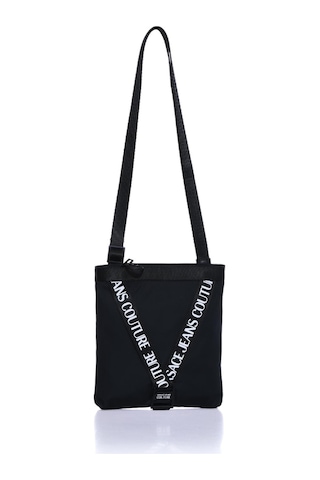 Versace Jeans Couture 74YA4B62-ZS590-899 Siyah Erkek Omuz Çantası Siyah