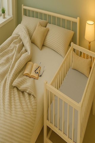 3 Adet 70 X 120 X 20 Cm Anne Yanı Lastikli Penye Kumaş Bebek Çarşafı