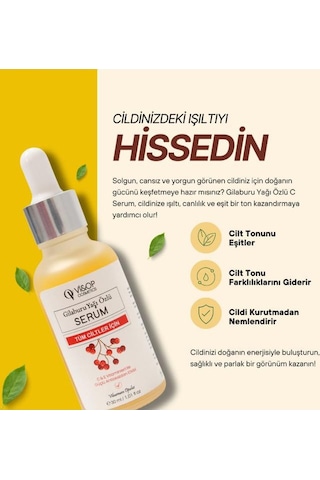Vi&Op Cosmetics Gilaburu Yağı Özlü Gözaltı Cilt Aydınlatıcı Serum 30 ML