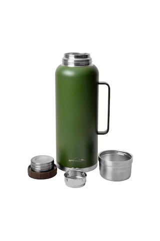 Nurgaz Ng 166Y Yeşil Campout Çift Katmanlı Termos 2600 Ml Yeşil