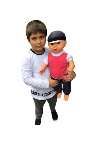 Şok Tarık Oyuncak Büyükboy 60 Cm Türkçe Konuşan Et Bebek Videolu Zenci Esmer