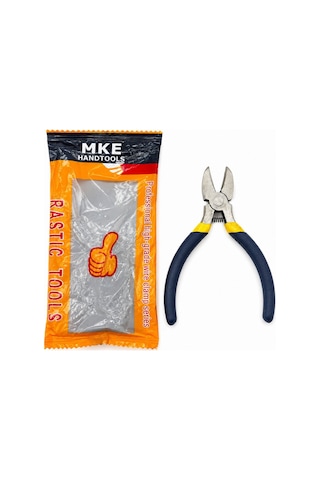 Mke Handtools Mini Yan Keski 4.5 İnç 115 Mm - Çelik Yaylı- 10'li Paket