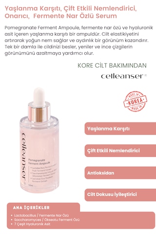 Yaşlanma Karşıtı, Çift Etkili Nemlendirici Ve Onarıcı Nar Özlü Se