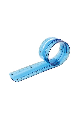 Flexıble Esnek Cetvel Kırılmaya Dayanaklı 30cm Fl-30 Mavi
