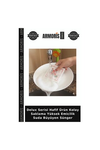 Delux Serisi Hafif Ürün Kolay Saklama Yüksek Emicilik Suda Büyüyen Sünger