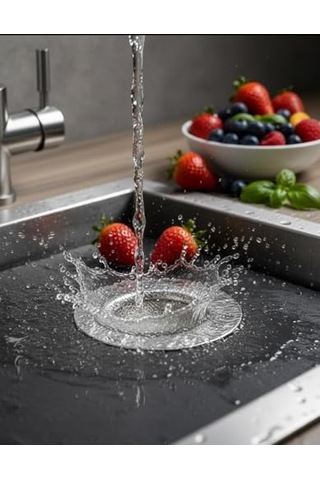 Paslanmaz Çelik Lavabo Süzgeçi Çap 7.5 Cm Süzgeç 4 Cm Diğer
