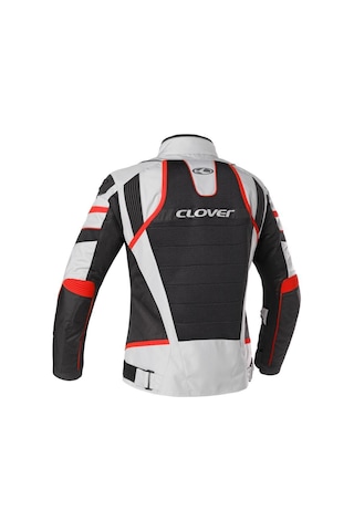Clover Rainjet-2 Wp Korumalı Motosiklet Montu Kırmızı Gri