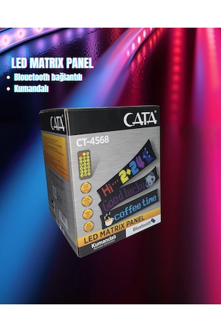 Cata Ct-4568 Led Matrix Panel Kumandalı - Bluetooth