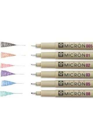 Sakura Pigma Micron Renkli Çizim Kalemi 0.2 MM Siyah