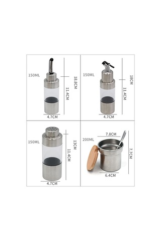 Sones Ahşap Yaratıcı Baharat Kavanozu Seti Mutfak Rafı Diğer