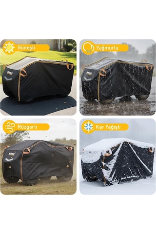Haegs Atv Brandası, Atv Koruma Kılıfı, Örtüsü Su Geçirmez Dış Mekan Ağır Hizmet Tipi, 4 Mevsim Xl-210-120-1 Genel