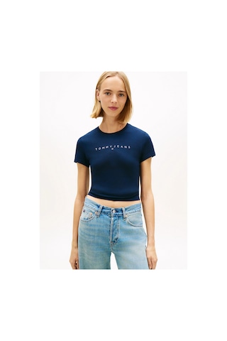Tommy Jeans Kadın Tişört-dw0dw18398 Blue