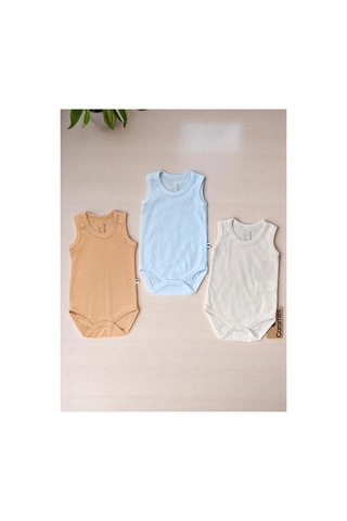Altıntaş Baby Caramell Yumuşak Ve Nefes Alabilen %100 Pamuk 3'lü Body Set Erkek Bebek Açık Gri Açık Gri