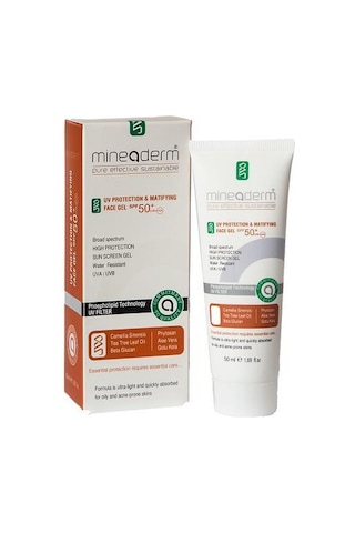 Mineaderm Uv Protection Matifying Face Gel Spf 50+ 50 ML
