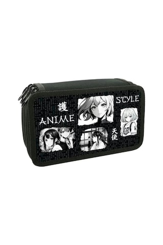 Oniks 1-4 Sınıflar İçin Okul Kalemliği, 3 Bölmeli. 430630261 Siyah