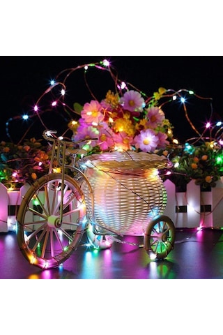 Schulzz Solar Güneş Enerji Dış Bahçe 8 Modlu 20Metre Düz 200Led C