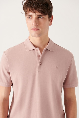 Avva E001004 Serin Tutan Standart Fit Normal Kesim Erkek Polo Yaka T-Shirt - Pudra