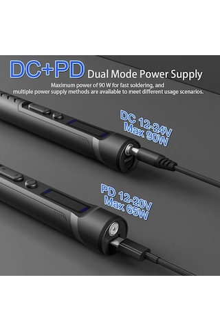 Pazly 90w Taşınabilir Lehim Makinesi - Akıllı Sıcaklık Kontrolü 150-450 C , Ergonomik Tasarım