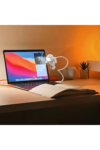 Usb Astronot Gece Lambası, Masa Lambası, Kitap Okuma Lambası Işığ Çok Renk