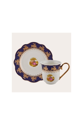 Wınterlıng Porzellan 23067-4 Lady Blue 6'lı Kahve Fincanı Çok Renkli