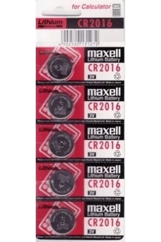 Just Cheap Store Maxell Cr2016 3v Lityum Düğme Pil 5'li Paket