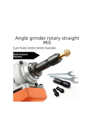 Xiyyadms Açımlıçiftli Elektrikli Taşlama Dönüştürücü Kafa - 3/6mm Mandrenli Uyarlanabilir Uç Parça Seti Açımlıçiftlere Uygun