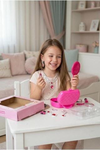 Mira Cocosh Serisi 9 Parça Işıltılı Çocuk Çantalı Takı Ve Güzellik Oyun Seti