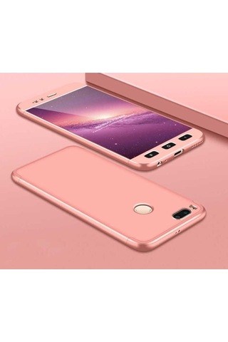 Xiaomi Mi 5x Kılıf Zore Ays Kapak Rose Gold