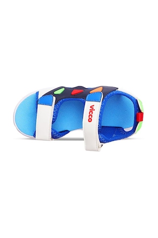 Vicco Hilda 321.24y.204 Günlük Cırtlı Erkek Çocuk Işıklı Sandalet Saks Mavi