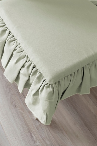 Fırfırlı Sıvı & Leke Itici Iskandinav Sandalye Minderi Su Yeşili Diğer