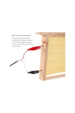 Geeroyoo Arı Kovanı Otomatik Waxenbedding Aleti, Isıya Dayanıklı, Kolay Kurulum, Bal Arı Yetiştirme Gereci, Avrupa Standartı 190mm, Siyah