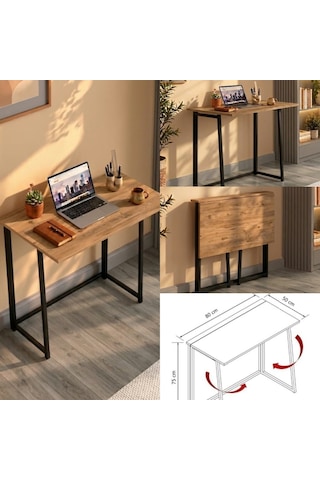 Fahrettinküçük 3290 Work Katlanır Çalışma Masası Atlantik Çam