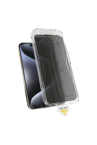 Apple Uyumlu iPhone 17 Pro Wiwu Wi-sq009 İprivacy 360 Anti-peep Oleofobik Ekran Koruyucu Uygulama Aparatlı Siyah