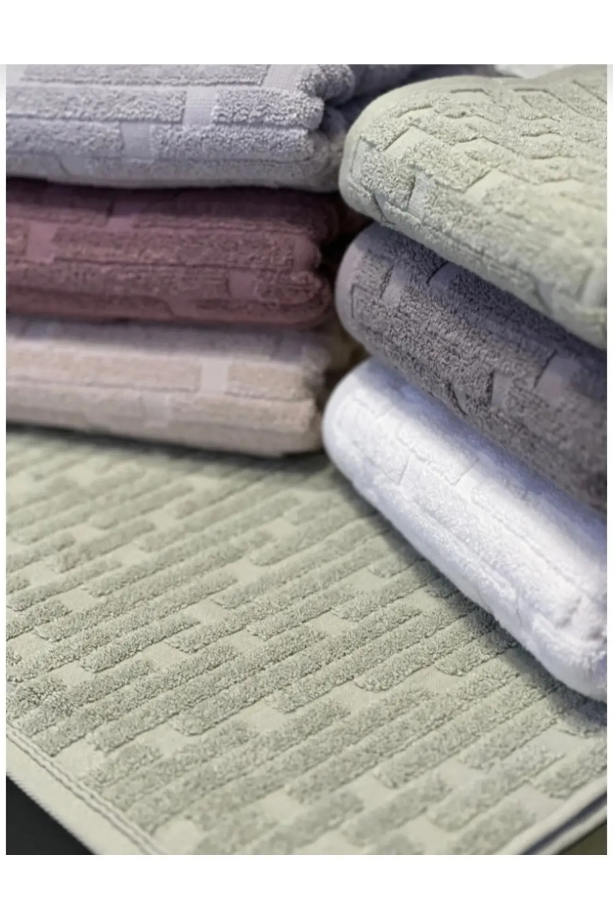 %100 Pamuklu 2 Li Yeşil El Havlusu Seti 50x90 Cm Doğal Konfor Ve Canlı Renk Aqua - Çim Yeşili