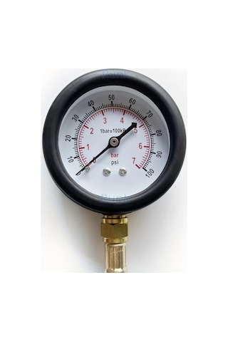 Xuweiwei Siyah Hassas Yakit Basinc Test Kiti Arabalar Motosikletler Kamyonlar İcin 0 100psı Gostergeli Dayanikli Yalitimli Malzeme