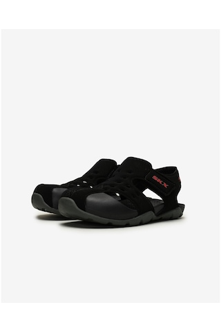 Skechers Side Wave Büyük Erkek Çocuk Siyah Sandalet 92330L Bkcc Siyah