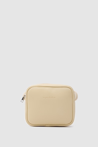 Shule Bags Lina Çapraz Çanta Butter Yellow Krem