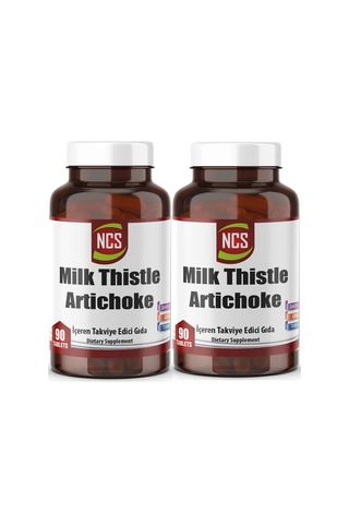 Ncs Milk Thistle Artichoke Zerdeçal 2 x 90 Tablet + Hap Kutusu