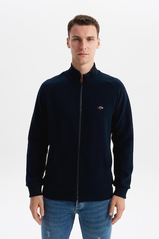 Arma Erkek Regular Fit Basic Reglan Kollu Selanik Kazak Karbon Fırçalı, Dik Yaka, Tam Fermuar, Cepli, Pamuk Polyester K30324698202 Lacivert