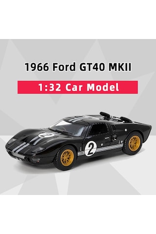 Soulader Kinsmart 1/32 Ölçekli 1966 Ford Gt40 Mk Iı Alaşım Model Araç - İleri Geri Gidebilen Mini Klasik Spor Araba Koleksiyon Ve Oyun Setleri