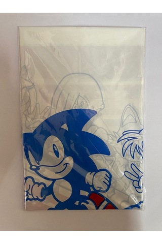 Özel Seri Sonic Plastik Masa Örtüsü 120 180 Cm Parti Sunum Etkinlik Çok Renkli