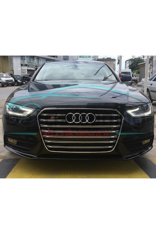 Audi A4 S4 Ön Panjur Komple Siyah 2012-2015 B8 Makyajlı