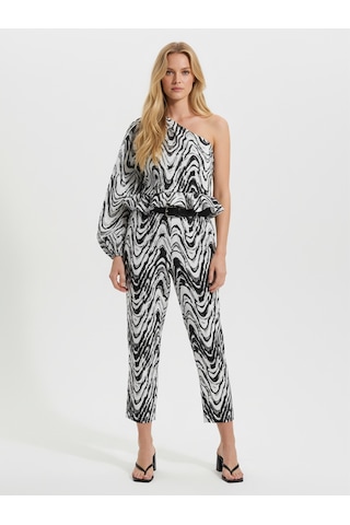 Xint Beyaz Pamuk Dokulu Regular Fit Pantolon 201338