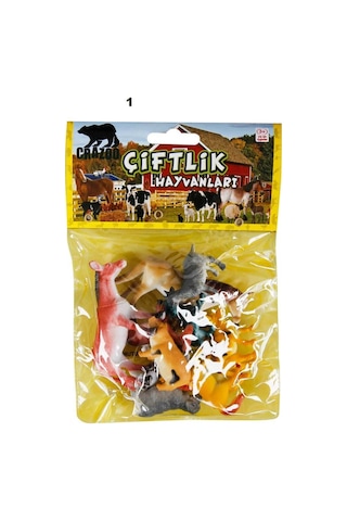 Çiftlik Hayvanları Poşetli Hayvan Oyun Seti