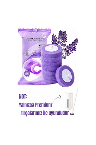 8 Adet 1 Paket Lavanta Premium Deterjanlı Tek Kullanımlık Tuvalet Temizleme Süngeri Duvara Mon