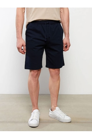 Alaska The Last Frontier Slim Fit 2 Cepli Pamuklu Penye Şort Lacivert