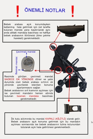 Mimma Kabin Boy Travel Sistem Ekstra Pedli Katlanabilir Bebek Arabası Puset Renk1