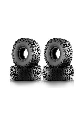 Yaozixa 1.9 İnç Kauçuk Rc Lastikler - 4 Adet, 120mm Çapı, Trax Trx4/scx10/rgt Jeep Uyumlu