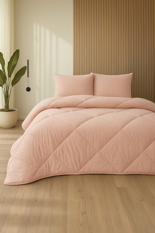 Formeya Pudra Soft Silikon Yorgan Çift Kişilik 195 215 Pudra